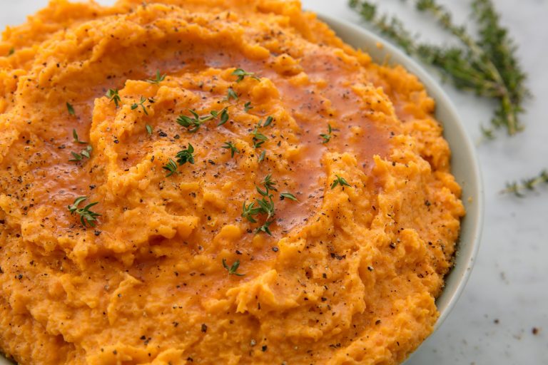 mashed sweet potatoes